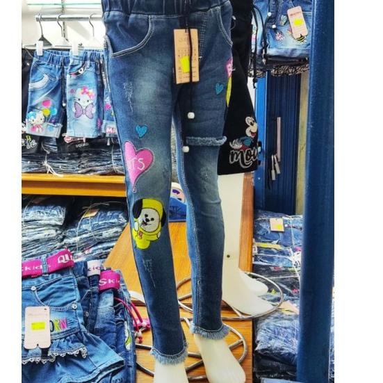 LEVIS Immediately ATC. Quần jean dài in hình BTS cho bé gái từ 2-12 tuổi