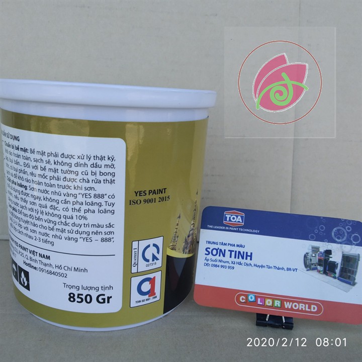 Sơn chậu kiểng màu nhũ đồng đỏ hoặc nhũ đồng vàng hệ nước ngoài trời Okay Paint lon 850g