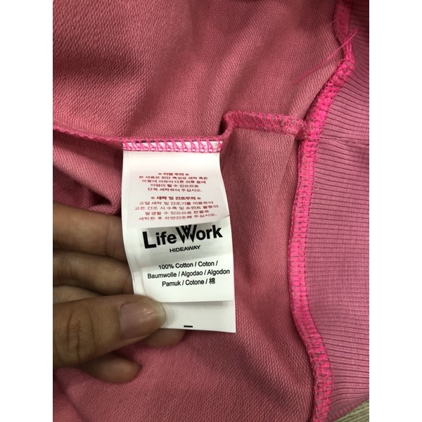 Sweater life work màu hồng siêu cưng