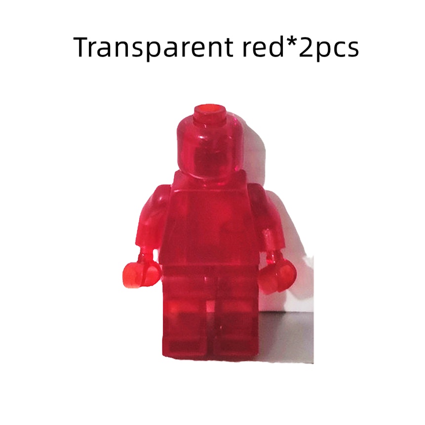 Set 2 Mô Hình Đồ Chơi Trong Suốt Màu Vàng Nâu Cho Bé MOC