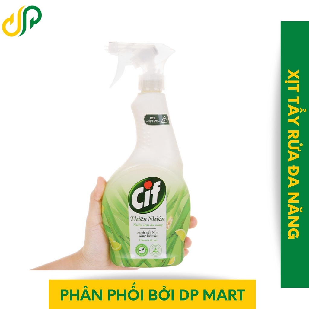Xịt lau bếp Cif thiên nhiên 500ml