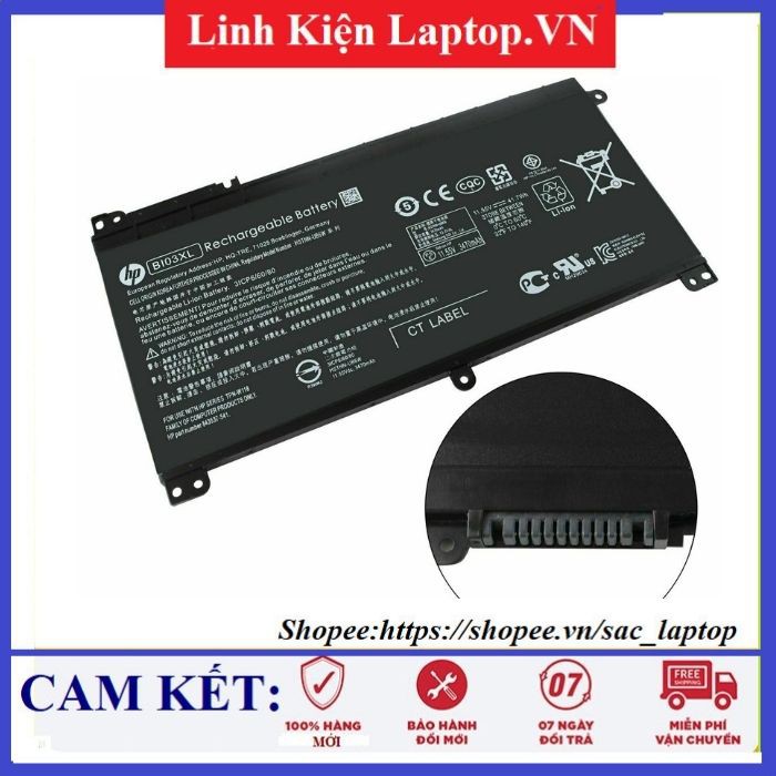 Pin Laptop HP X360 13-U000 BI03XL (ZIN) - 3 CELL - HP Pavilion Pavilion X360 13-U000, Stream 14-AX000, Stream 14-CB000