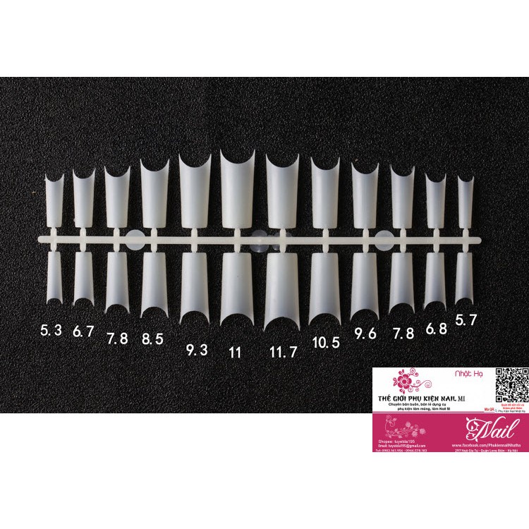 Móng Nối Ống Tre Hộp 240 pcs Siêu Dẻo Ôm Phom Chuẩn Đẹp Loại Mới