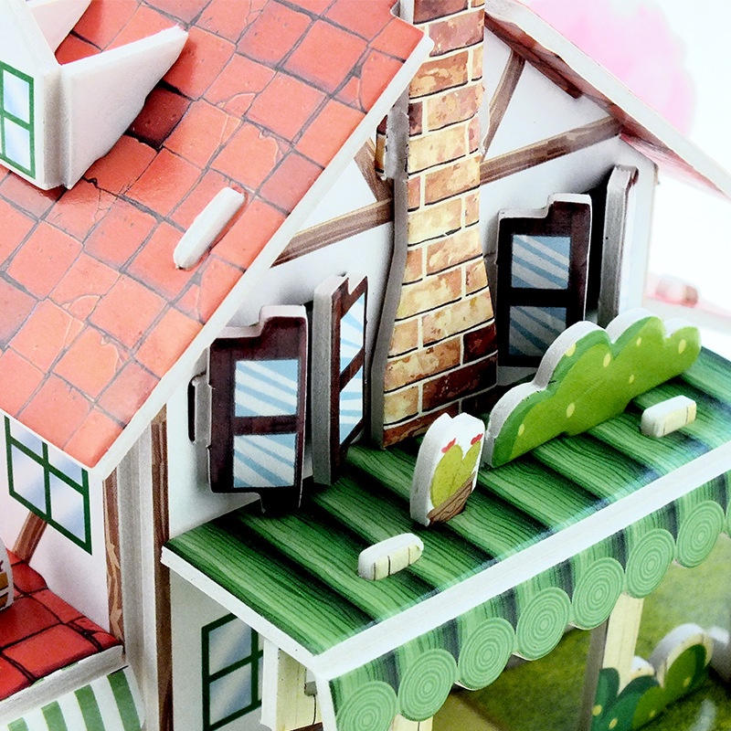 Đồ chơi giáo dục bộ xếp hình lắp ghép khối xây dựng trang trại, lâu đài bằng giấy 3D cho trẻ em