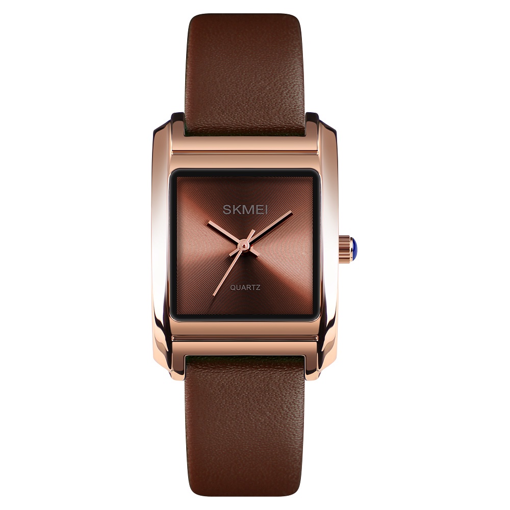 Đồng hồ nữ dây da Skmei1432 mặt vuông sang trọng