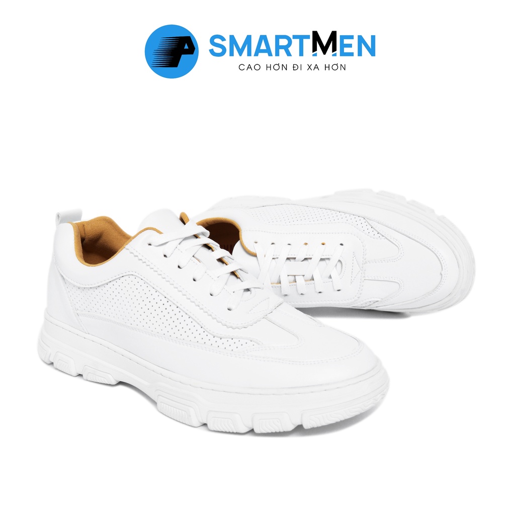 Giày thể thao Tăng chiều cao Smartmen FASTER-01 Trắng