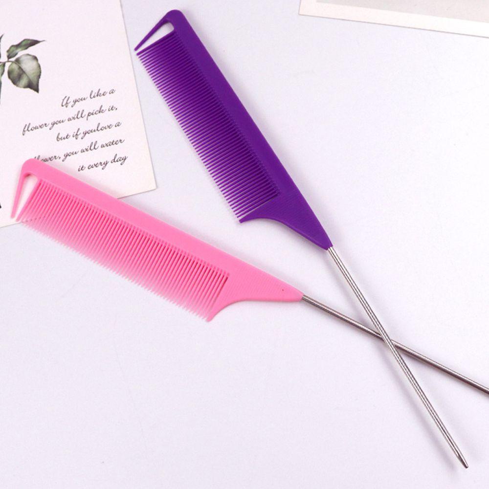 Bộ Dụng Cụ Bện Tóc Co Giãn Màu Hồng Trơn Phong Cách Pháp