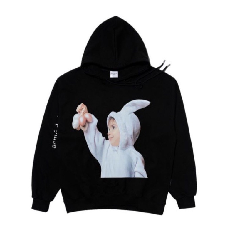 [Nỉ bông cao cấp] Áo hoodie ADLV in hình bé thỏ nỉ bông cực dày