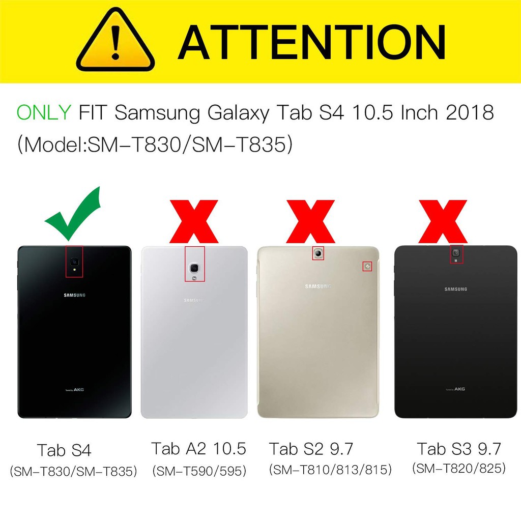 Bao da bảo vệ kiêm giá đỡ cho máy tính bảng Samsung Galaxy Tab S4 10.5 Inch