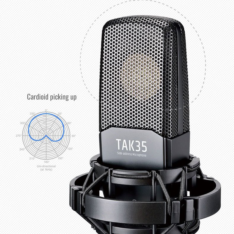 Micro TAKSTAR TAK35 ⚡ HÀNG CHÍNH HÃNG⚡ Thu Âm Livestream Hát Karaoke Cao Cấp chuyên nghiệp Bảo Hành 1 Năm