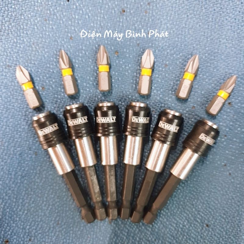 Đầu Nối Vít Dewalt - Đầu Nối Cho Máy Bắn Vít Tặng Kèm Mũi Vít Dewalt 2.5cm