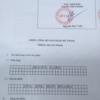 Sữa rửa mặt QUYÊN LARA