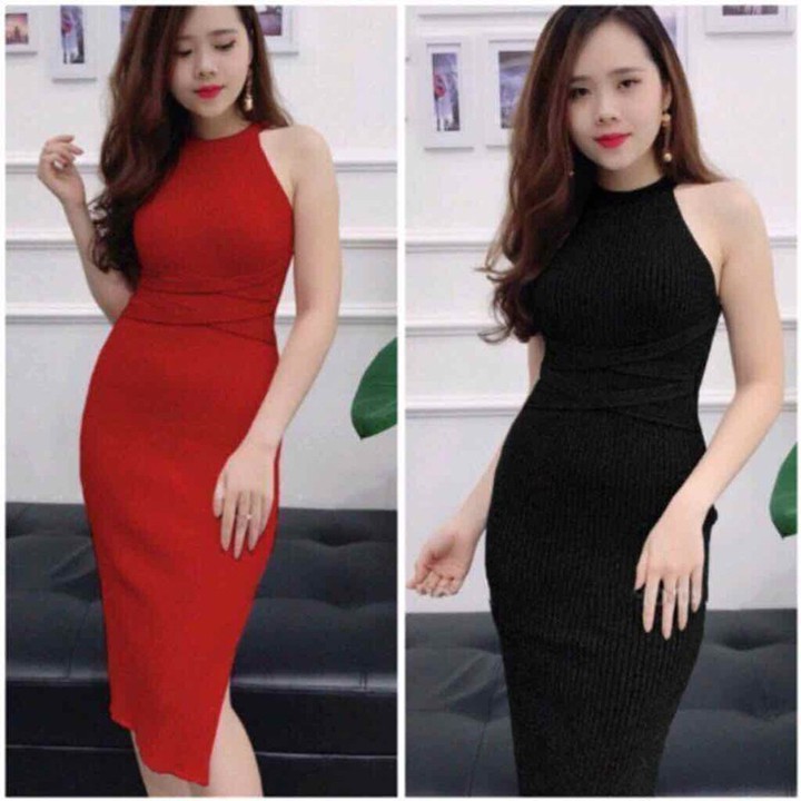 Đầm nữ 💕 FREESHIP 💕 Váy body cổ yếm thời trang XIXO cao cấp mã DAM0020