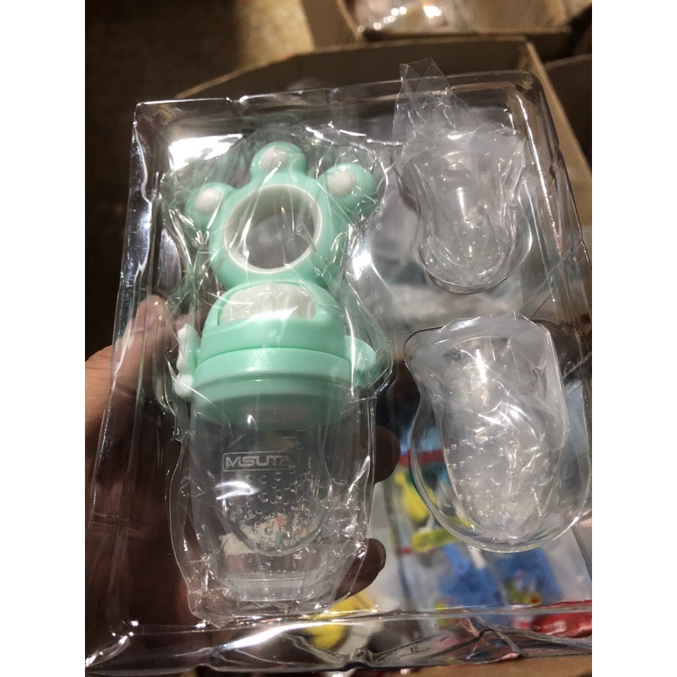Túi nhai tập ăn dặm Misuta cao cấp tặng kèm 3 núm đủ size cho bé