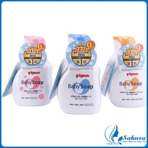 Sữa Tắm Gội PIGEON Baby Soap Nhật Bản | Sữa Tắm Pigeon Cho Bé - 500ml