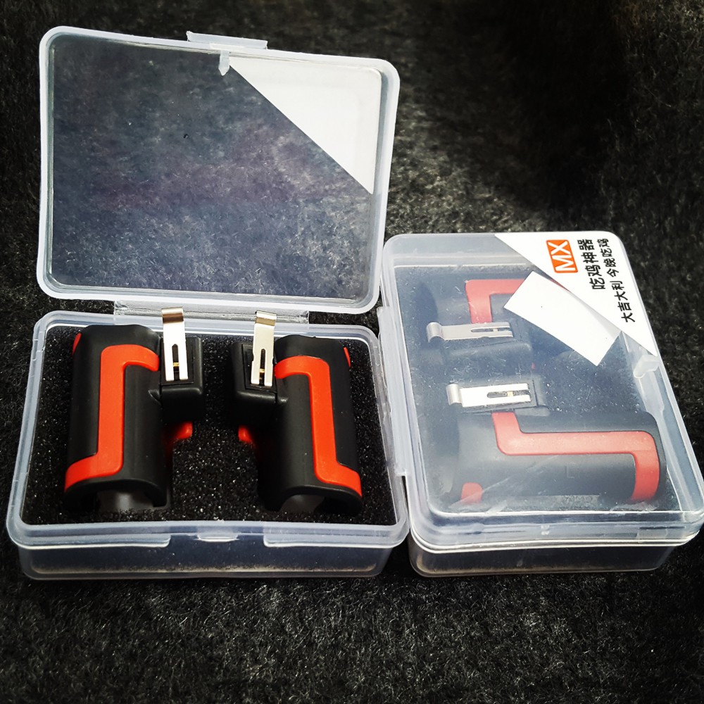 Bộ 2 nút chơi game bắn súng PUBG ROS dòng cải tiến MX vân đỏ trên điện thoại Ipad hỗ trợ chơi PUBG mobile Chammart | BigBuy360 - bigbuy360.vn