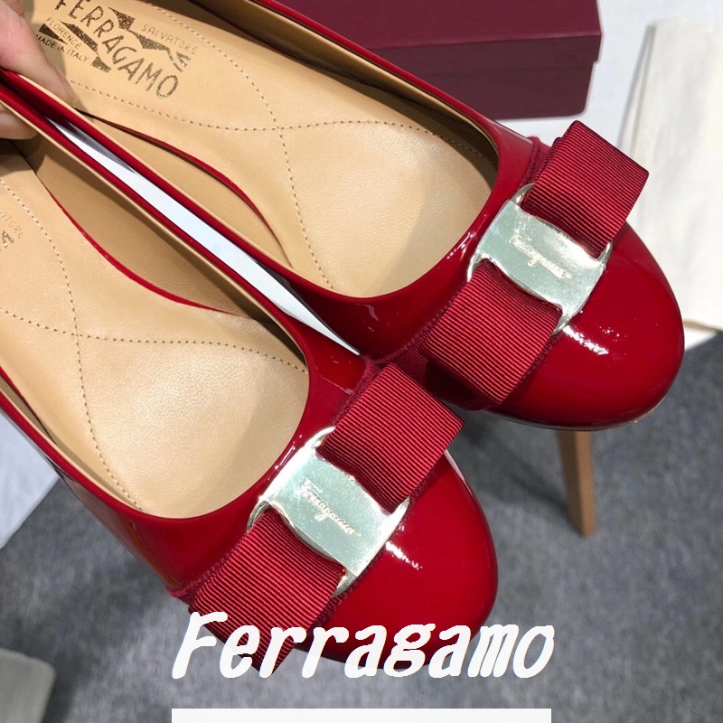 Giày Da Bóng Đế Bệt Nhập Khẩu 7 Màu Thời Trang Cho Nữ Size 34-41