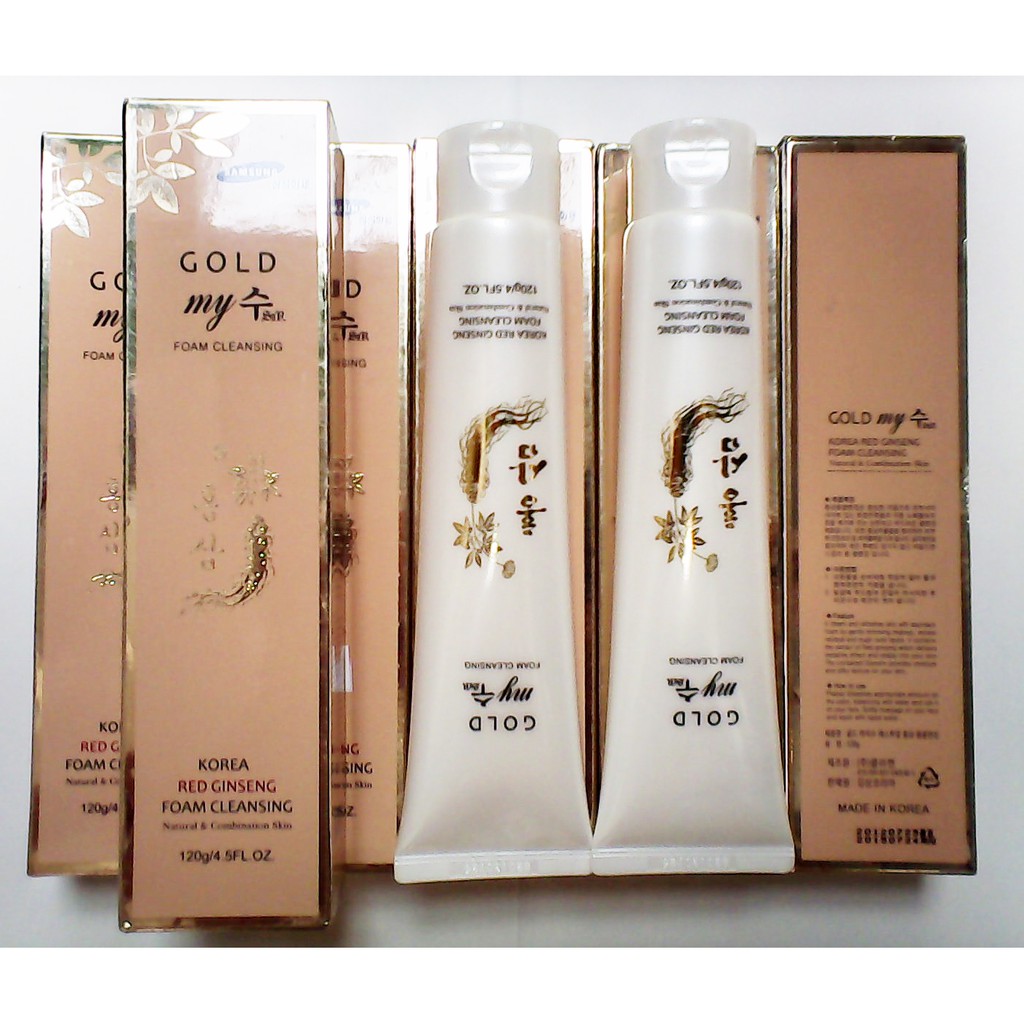 SỮA RỬA MẶT SÂM KOREA GOLD GINSENG FOAM CLEANSING MY GOLD