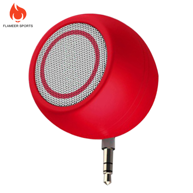 Flameer Sports Mini Speaker 3.5mm Jack AUX Music Audio Player for Phone Notebook Rose Gold