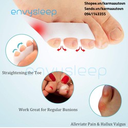 [NEW] Vớ silicon CHÍNH HÃNG ENVYSLEEP tách ngón, giảm đau - 3 ngón út