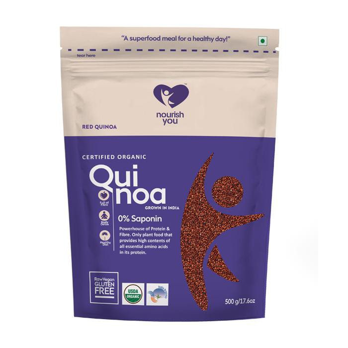 Hạt diêm mạch đỏ hữu cơ Organic Red Quinoa Nourish You Gói 500g