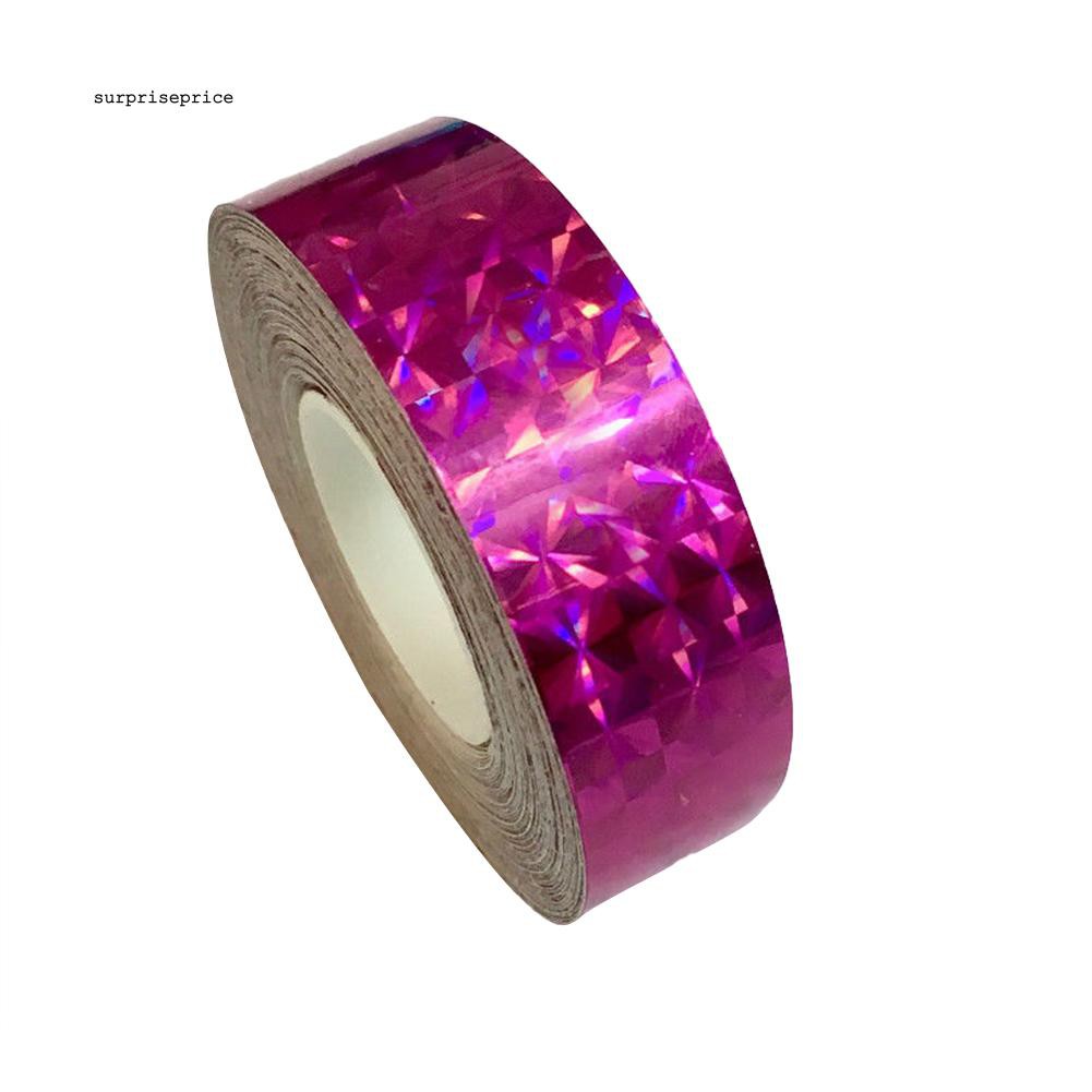 Băng dán phản quang nhiều màu kích thước 1.2cm x 18m trang trí đồ dùng / bữa tiệc xinh xắn