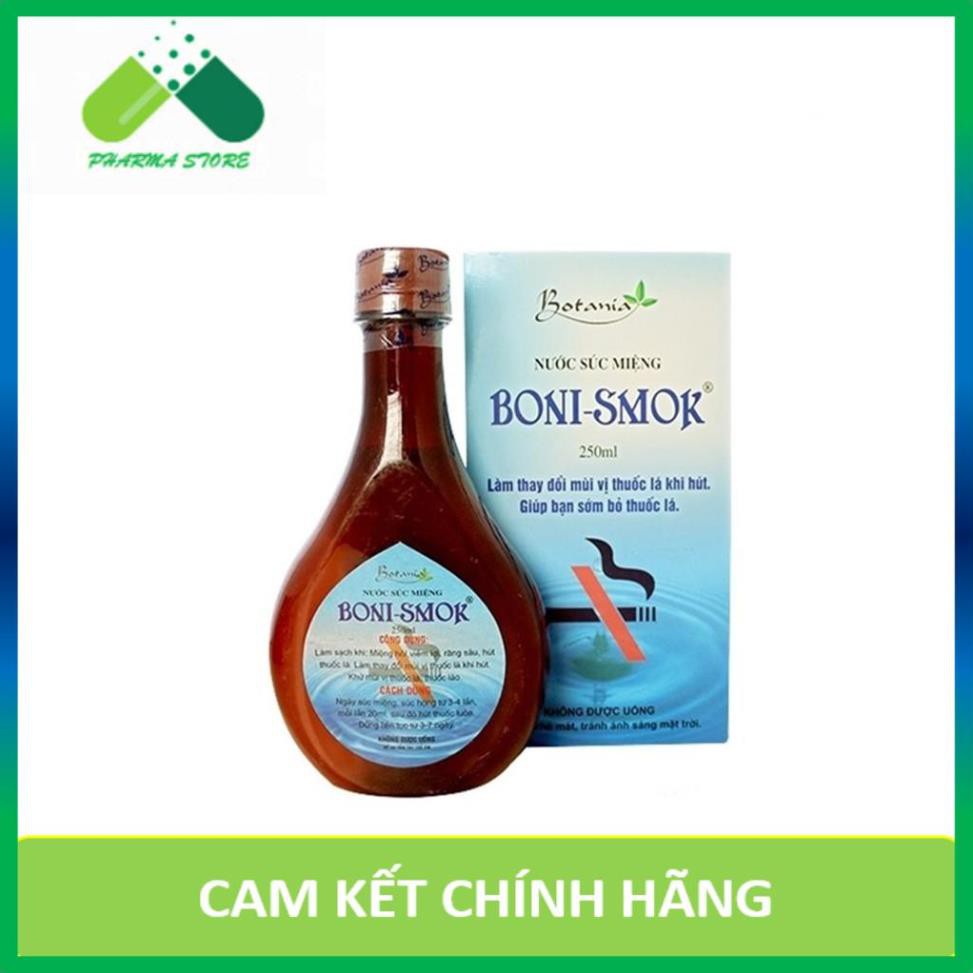 ! Nước Súc Miệng Cai Thuốc Lá Boni-Smok Chai 250ml