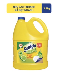 Nước Rửa Chén Sunlight Chanh Bình 3,8kg