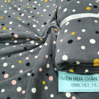 Sale 110k còn 99k Mền nỉ cotton Thái XÁM BI văn phòng, đi học, du lịch