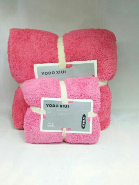 Set khăn tắm + khăn mặt sợi tre Yodo Xiui hàng xuất Nhật(70x140 - 35x70)