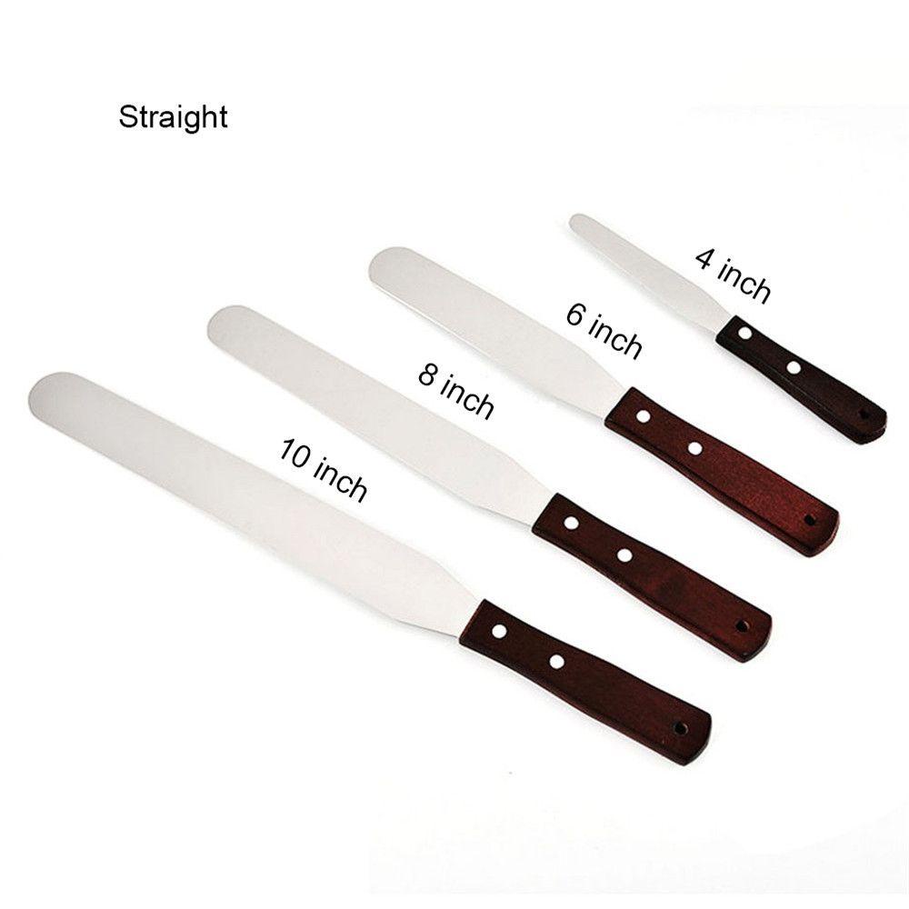 LEISURE Dao Chà Láng Bánh Kem Bằng Thép Không Gỉ 4 / 6 / 8 / 10 Inch