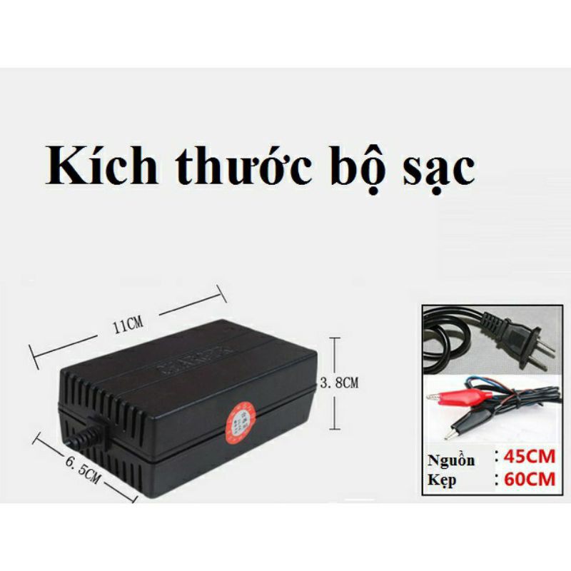 BỘ SẠC NHANH ẮC QUY DC 12V TỰ ĐỘNG NGẮT KHI ĐẦY