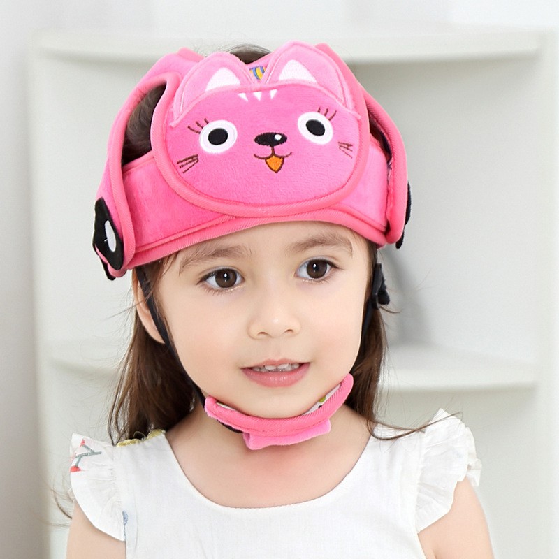 Mũ bảo hiểm cho bé tập đi, Nón đội đầu chống ngã cho bé, tấm lót bảo vệ cho bé tập đi- ĐỘNG VẬT