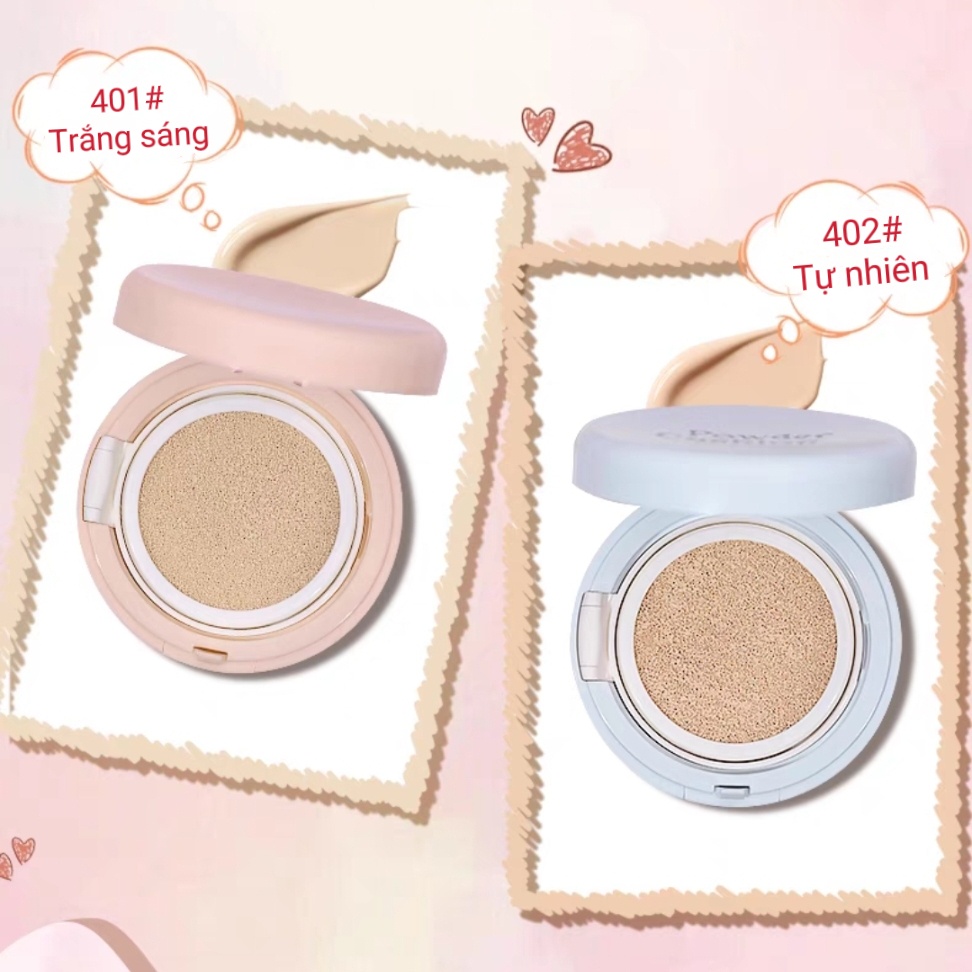 Phấn nước COLOR SCHOOL che khuyết điểm Moisturizing Nude Air Cushion Cream GOGO TALES MAFFIC MAFI34 CS004 COLO02