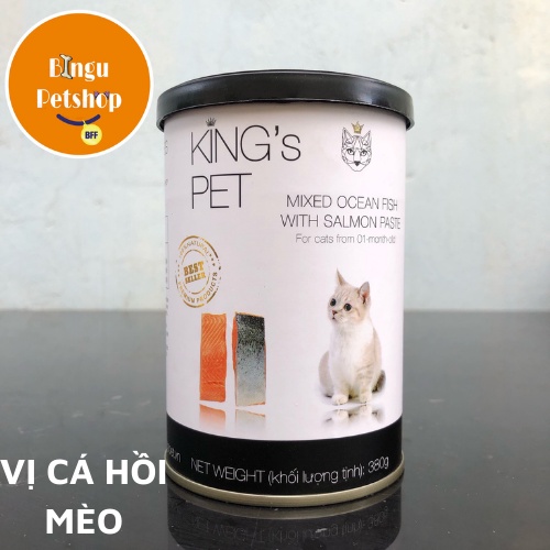 [HOT] Pate KING PET cho chó mèo lon 380g | Bingu Petshop