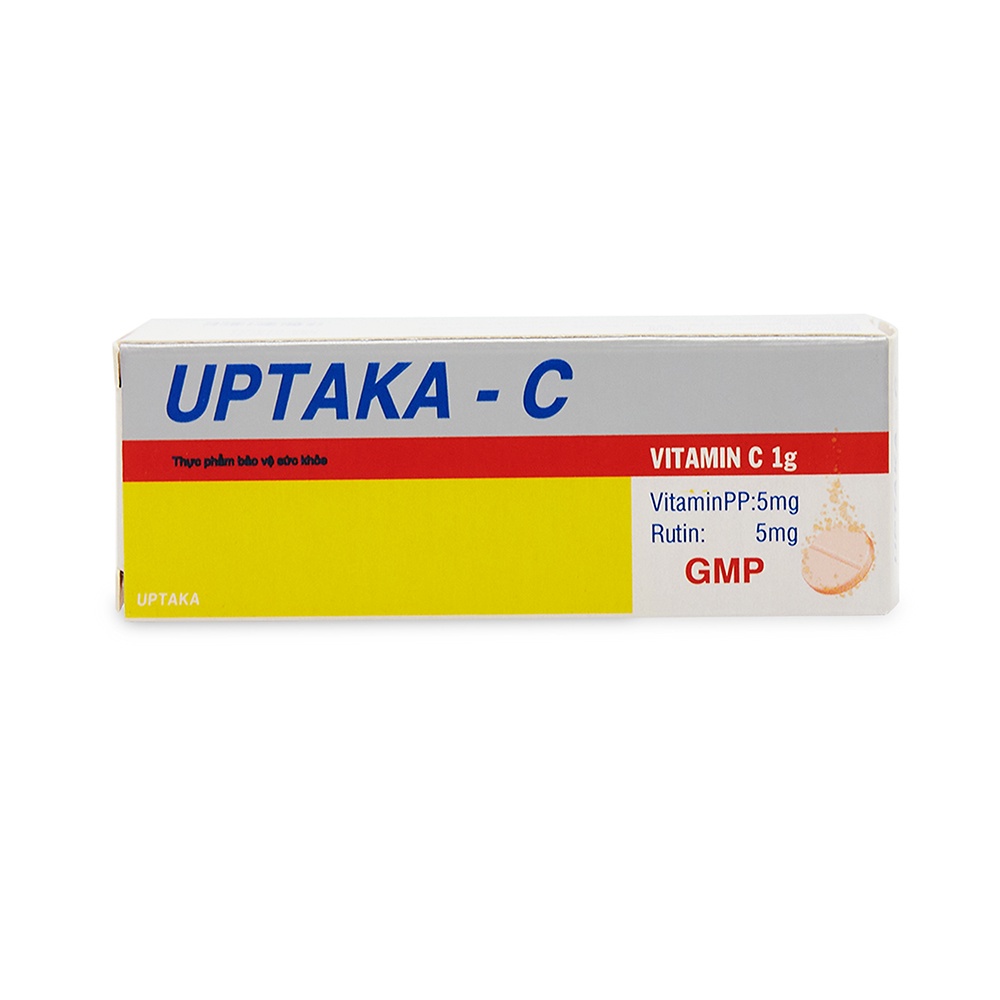 Viên C sủi vitamin C 1000mg UPTAKA C tăng sức đề kháng, tăng sức khỏe - 10 viên [UPTAKA - C]