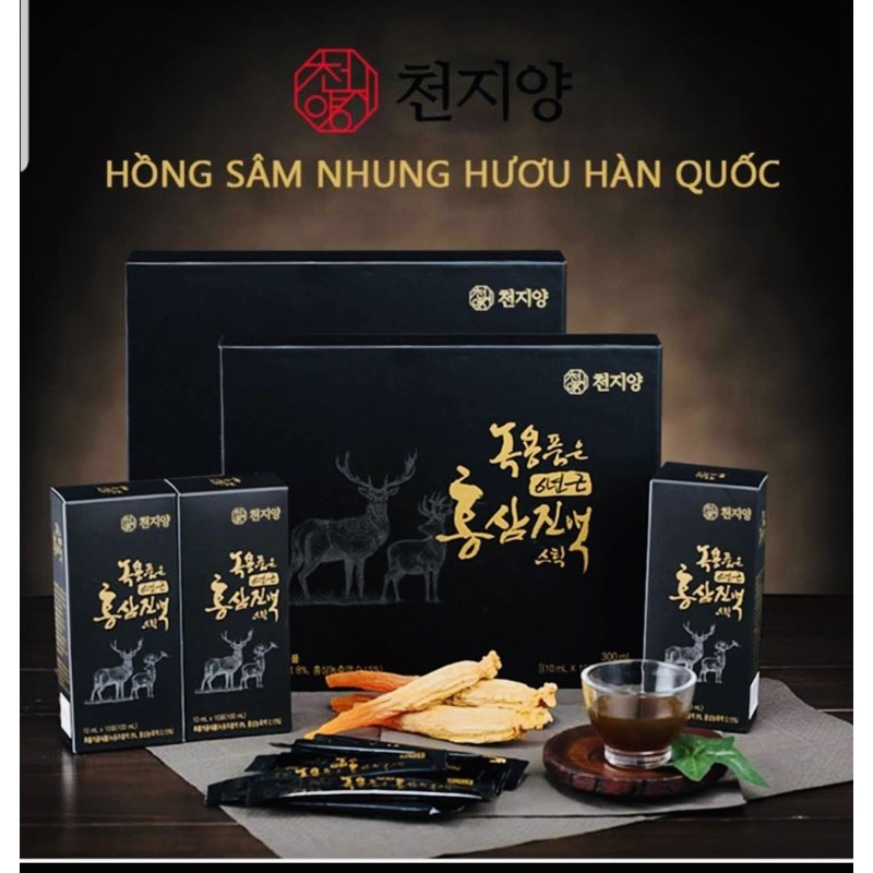 Hồng sâm 6 năm tuổi Nhung hươu Hàn Quốc Cheon Ji Yang