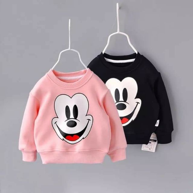 Áo micky cho bé có ảnh thật phía sau