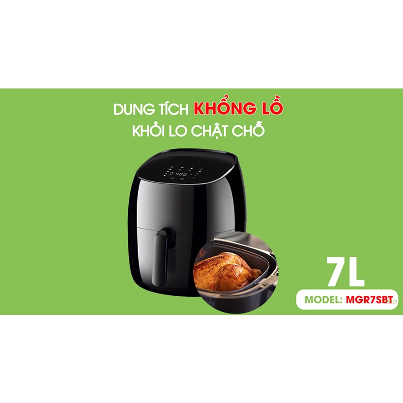 Nồi Chiên Không Dầu Faster - MGR7SBM -DUNG TÍCH 7 LÍT,ĐIỀU KHIỂN CẢM ỨNG,BẢO HÀNH 24 THÁNG CHÍNH HÃNG