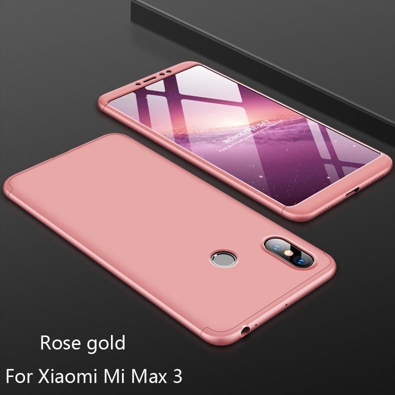 Ốp lưng 360 độ bảo vệ 2 màn hình cho Xiaomi Mi Max 3