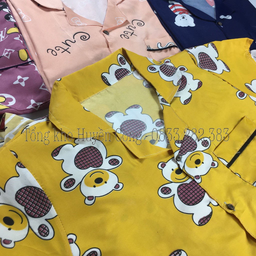 Set đồ bộ ngủ nữ pijama quần đùi mùa hè mặc nhà cute, Chất kate thái mặc mát không phai màu Fresz<65kg Thời trang nữ BeA | BigBuy360 - bigbuy360.vn