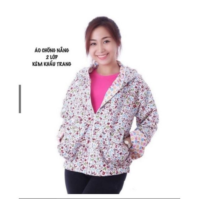 Áo chống nắng vải kaki 2 lớp.