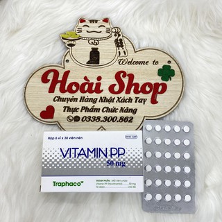 Vitamin PP hộp 6 vỉ x 30 viên.