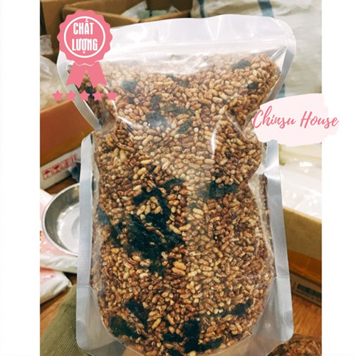 Bỏng Gạo Lứt Sấy Rong Biển Giảm Cân Ăn Liền Sản Xuất Tại Nhà - Gạo Lứt Nguyên Chất tốt cho sức khỏe