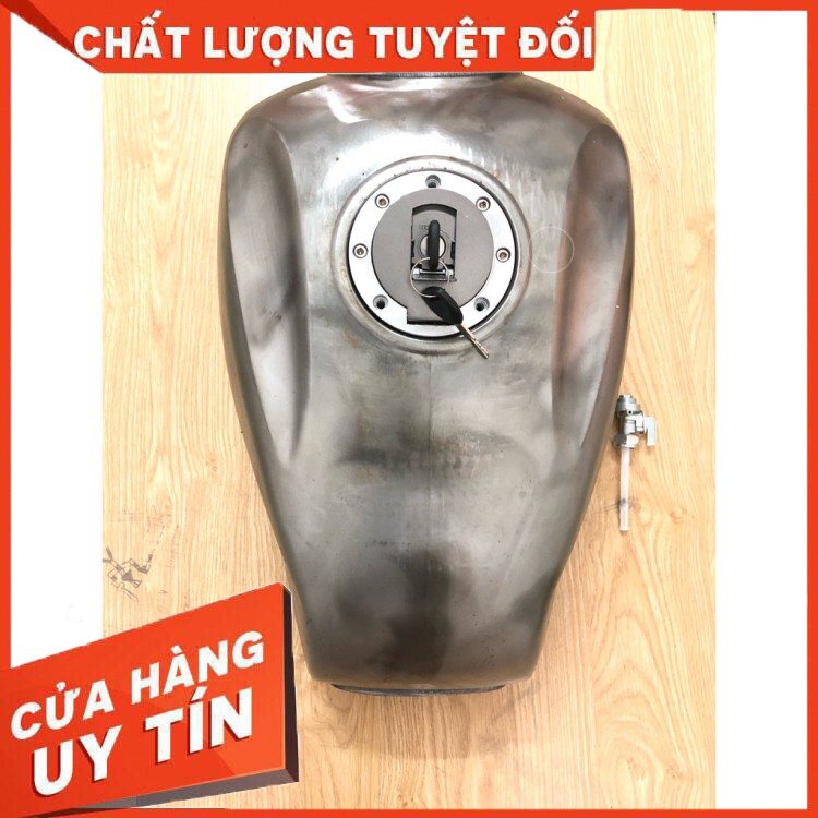 Bình Xăng độ gò lớn, đầy đủ khóa nắp bình