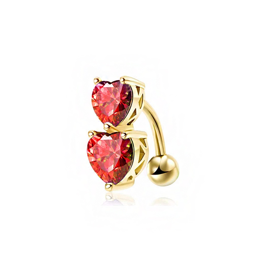 Khuyên Rốn Hình Rắn Và Hoa Hướng Dương Dát Đá Zircon Nhiều Màu Sắc Bằng Thép Không Gỉ Hoang
