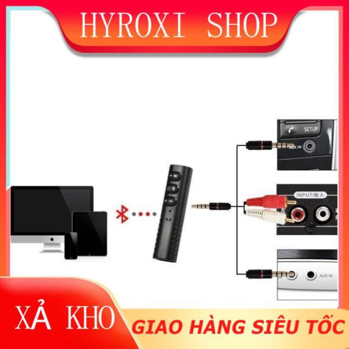 Adapter chuyển đổi tai nghe, loa cắm dây thành Bluetooth không dây HYROXISHOP