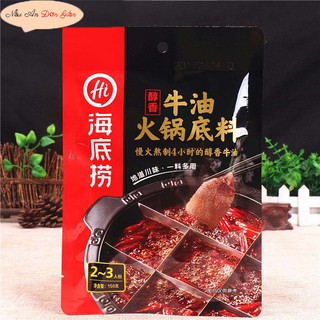 gia vị lẩu cay Tứ Xuyên Haidilao 150g (cay)