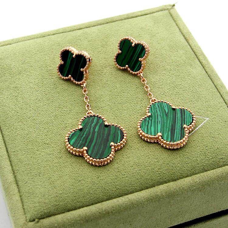 Khuyên Tai Hình Hoa Bốn Lá Bốn Lá Nhỏ Phong Cách Mới Hợp Thời Trang Dễ Phối Đồ Cho Nữ