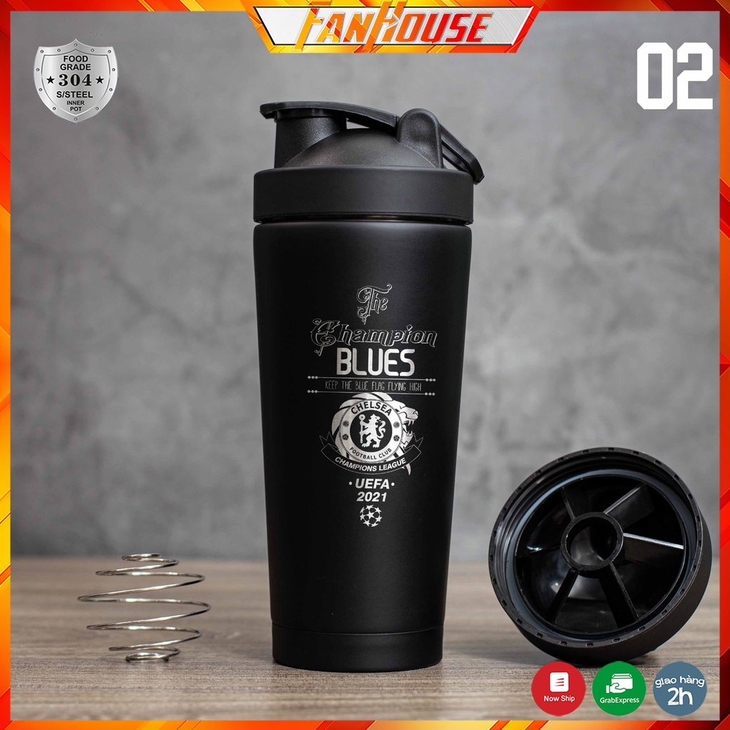 Bình giữ nhiệt Chelsea 850ml bình nước thể thao Fan House cao cấp, chất liệu inox 304 giữ nhiệt 24h nóng lạnh | BigBuy360 - bigbuy360.vn